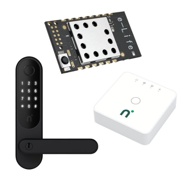 Kodlås Nimly Touch Pro Ultimate Black + Connect Module & Connect Gateway  