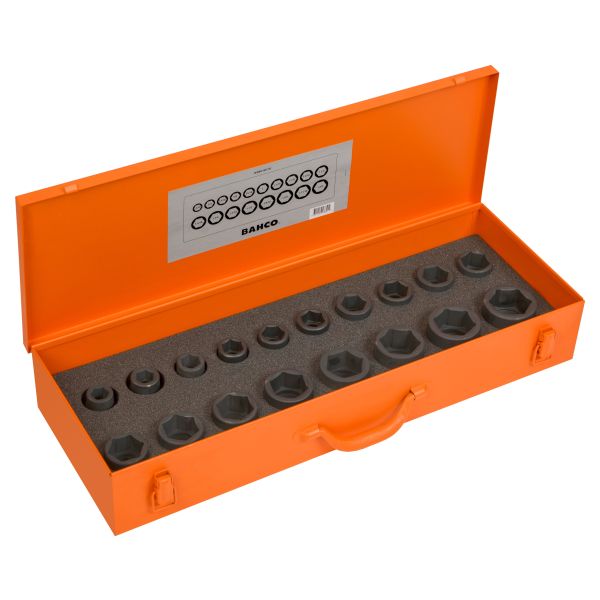 Krafthylsesæt Bahco K8901Z/18 3/4", 18 dele 