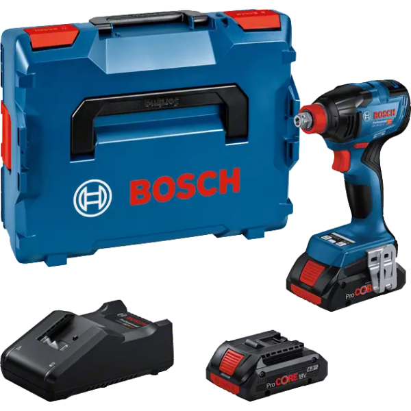Slagskruetrækker/slagnøgle Bosch GDX 18V-210 C med batteri og oplader 