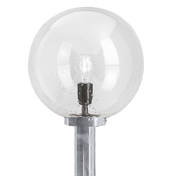 Stolpfäste Westal Harry stål, E27 60 mm, galv/Silver