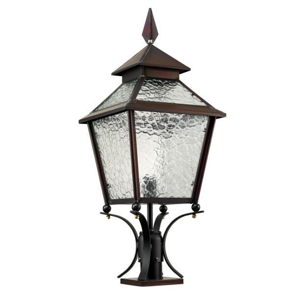 fodlygte Westal Eriksberg 775 x 306 mm, kobber, katedralglas 