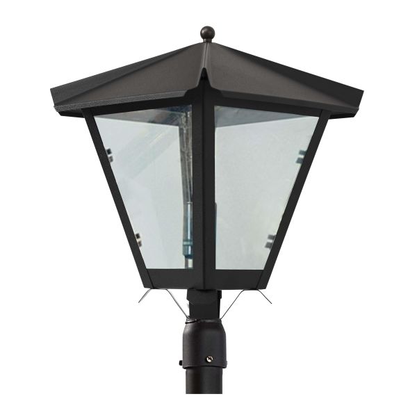 Stolpelykt Westal Gustav Ø48 mm, 440 x 320 mm, E27 Svart, vindusglass