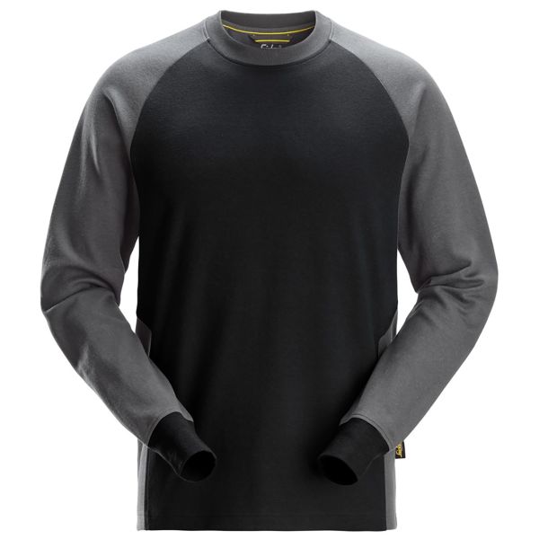 Collegepaita Snickers Workwear 2840 musta/harmaa XS