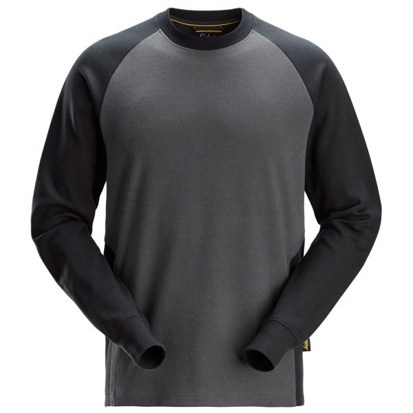 Collegepaita Snickers Workwear 2840 harmaa/musta XS