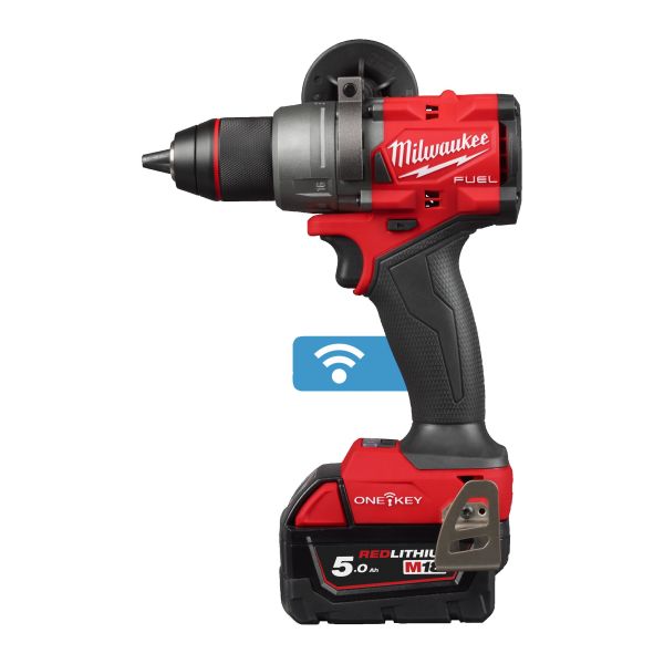 Slagboremaskine Milwaukee M18 ONEPD3-502X med batteri og oplader 