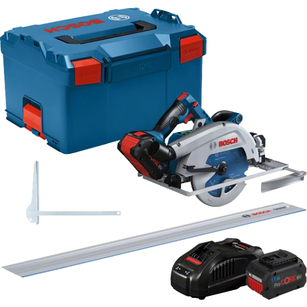 Sirkelsag Bosch GKS 18V-68 GC + FSN 1400 med batteri og lader 