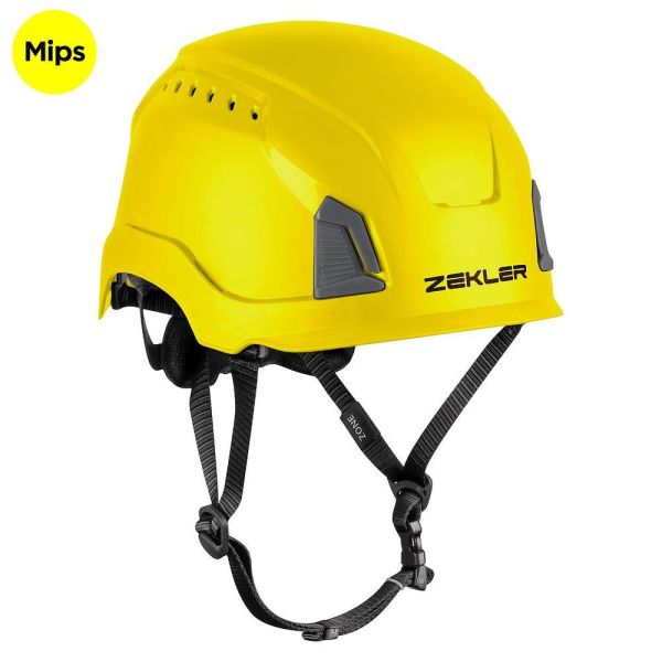 Skyddshjälm Zekler Zone Mips Gul med 12 ventilationshål Gul
