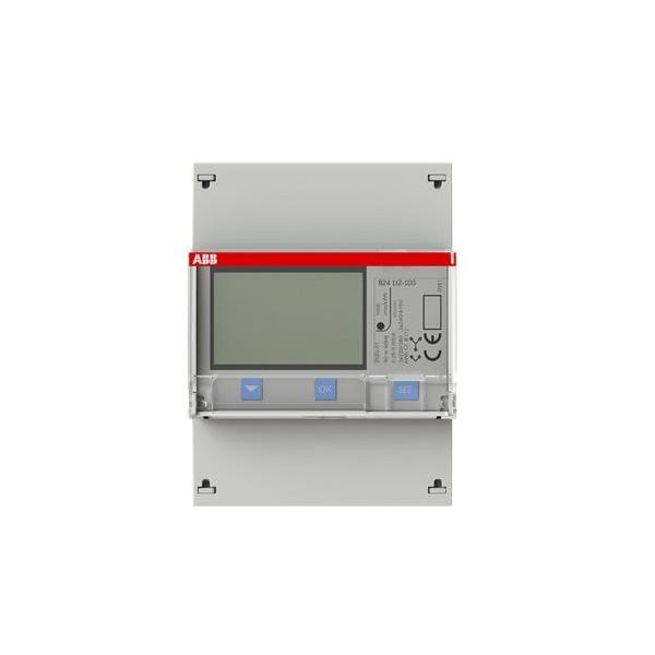 Energiamittari ABB B24 112-100 3-vaihe, 6A 400VAC, MID, muuntajakytketty, Modbus, teräs 