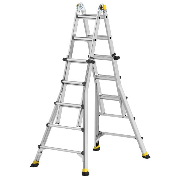 Yhdistelmätikas W.steps C1-5,1 T teleskooppiosilla, 1450 mm 9+9 askelmaa