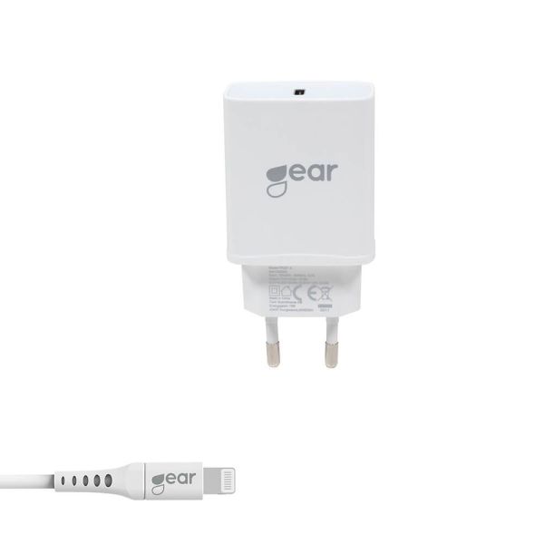 Vægoplader Gear 665114 med 1 m kabel 