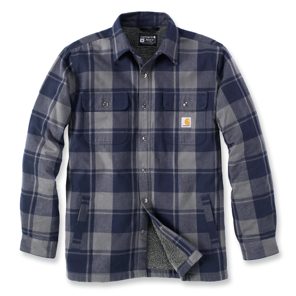 Flanellipaita Carhartt 105939412-S laivastonsininen, musta S