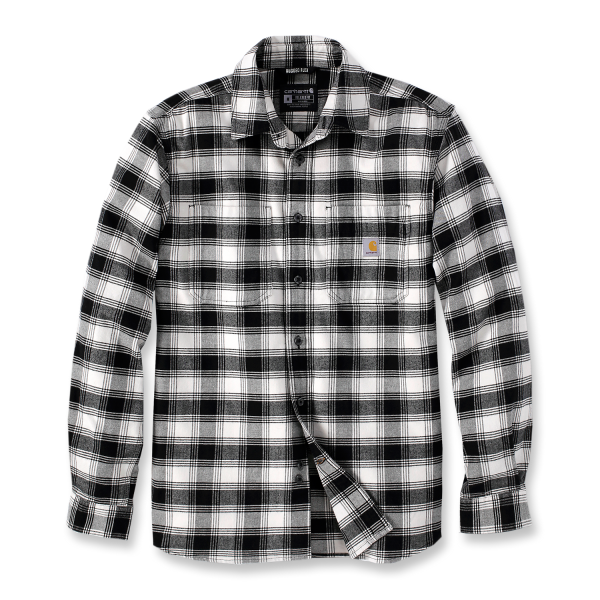 Flanellskjorte Carhartt 105945W03-S svart, hvit S