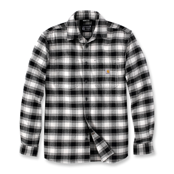 Flanellipaita Carhartt 105945W03-XXL musta, valkoinen XXL