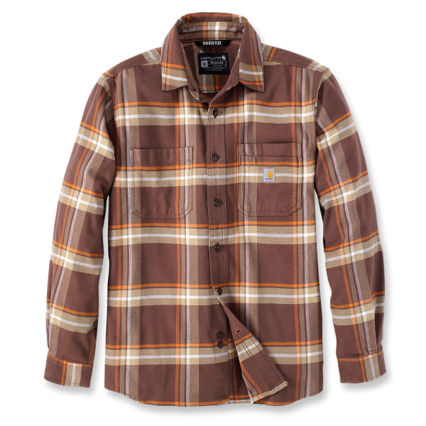 Flanellskjorte Carhartt 105945B57-L brun L