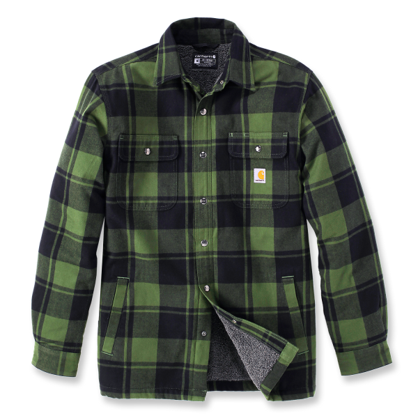 Flanellskjorta Carhartt 105939GD3-L grön, svart L