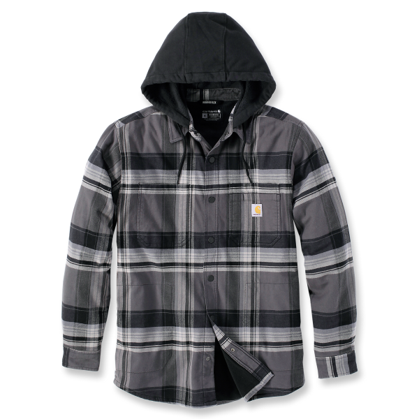 Flanellskjorta Carhartt 105938N04-L svart, grå L