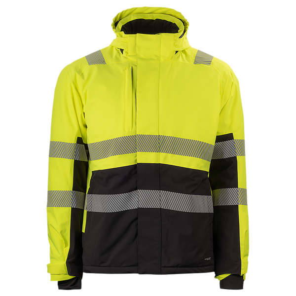 Vinterjakke Texstar FJ92 gul/svart, varsel XS