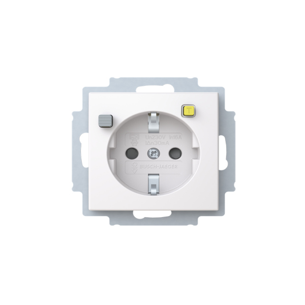 Vägguttagsinsats ABB Saga 3120EUC-916 med jordfelsbrytare 