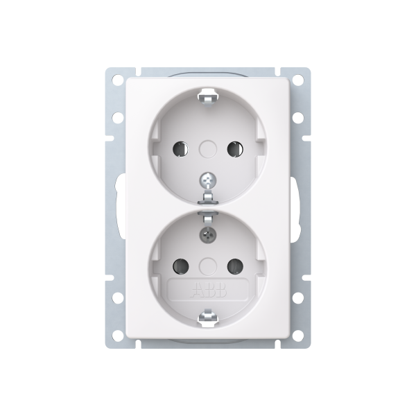 Stikkontakt innsats ABB Saga 302EUCT-916 2-veis, lav 