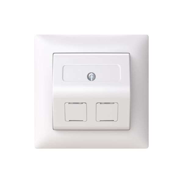 Datauttag ABB Saga FOTJ6208.05-916 med 2x RJ45 Keystone 