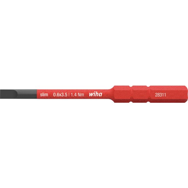 Bits Wiha slimBit 41159 spår, 75 mm, 1000 V 3,5x75 mm