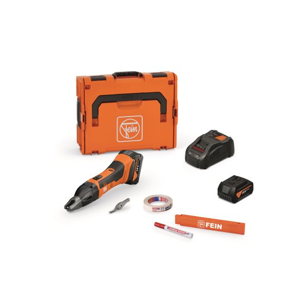 Slitsaks Fein ABSS 18 1.6 E AS med batteri og oplader 