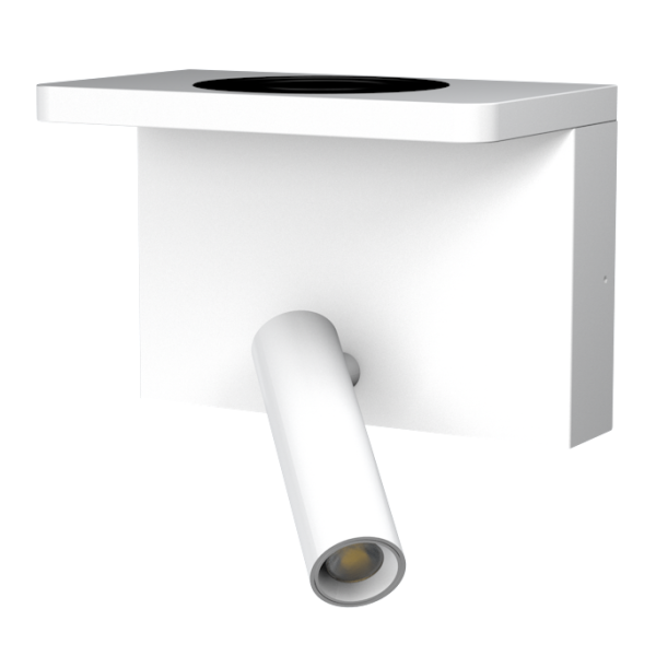 Sänglampa Aneta Lighting Bedside CHARGE 71278-70 3 W LED, USB-A + USB-C, vit 