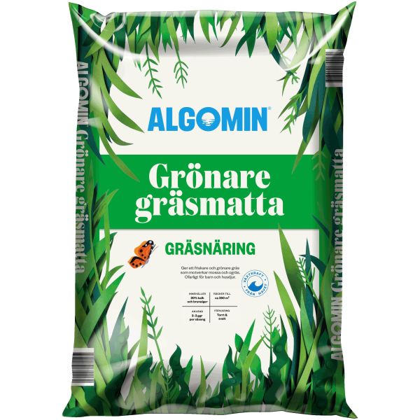 Græsgødning Algomin Grönare Gräsmatta 13 kg 