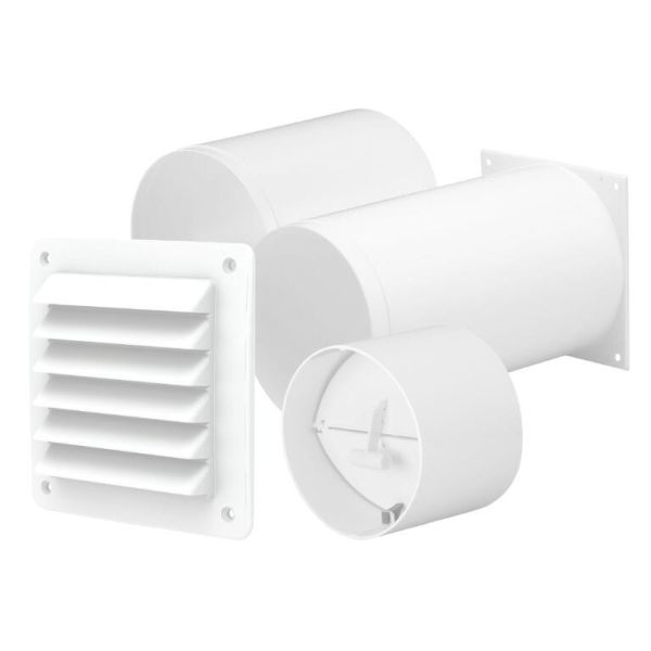 Gennemføringskit Fresh 55022 Ø100 mm, PP, hvid 