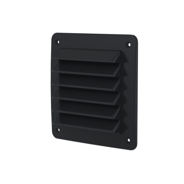 Udvendigt Vægventilationsgitter Fresh 55032 150×150 mm, PP sort