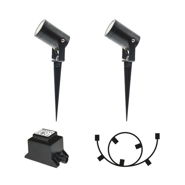 Jordspotlys LightsOn 5082 med tilbehør, 2-pack 