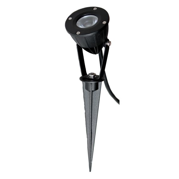 Jordspotlight LightsOn Luminus 5002 svart, 300 lm, 5 W 