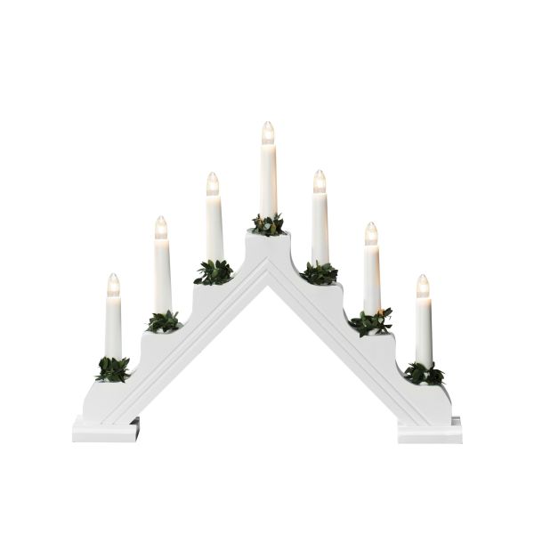 Adventsljusstake Konstsmide 1041-290 7 ljus, IP20 Vit