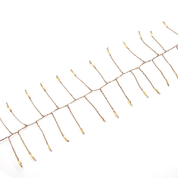 Lysslynge Konstsmide 1465-860 40 lamper mikroklynge, rav Kobberkabel