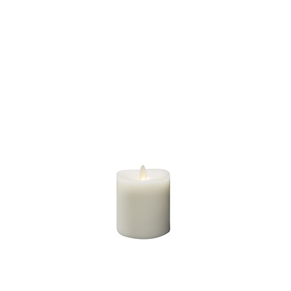 Vokslys Konstsmide 1600-115 krem, varmhvit, LED 7,6x11,4 cm