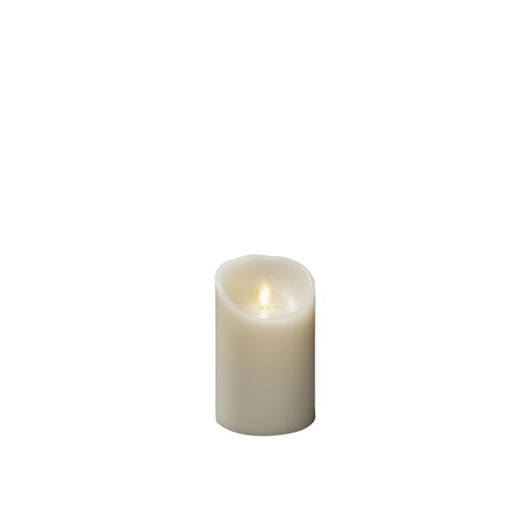 Vokslys Konstsmide 1610-115 krem, varmhvit, LED 7,6x11,4 cm