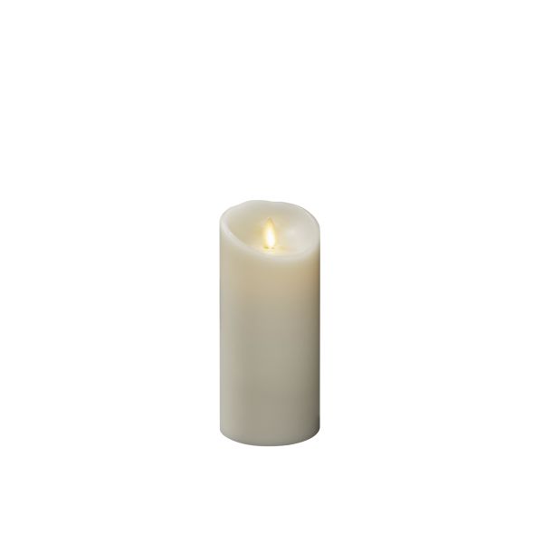 Vokslys Konstsmide 1611-115 krem, varmhvit, LED 7,6x16,5 cm