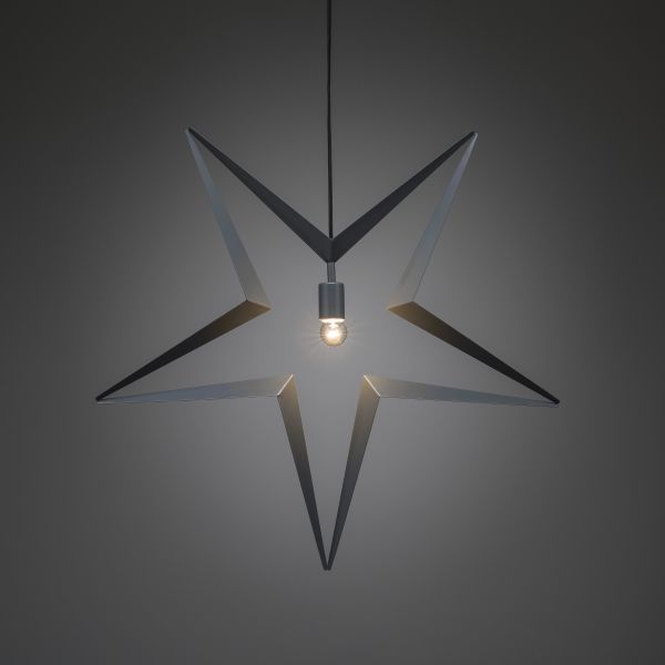 Julstjärna Konstsmide 2578-317 grå metall 80 cm