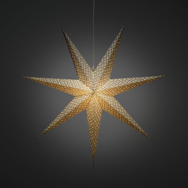 Julstjärna Konstsmide 2930-249 papper, petrolblå 78 cm
