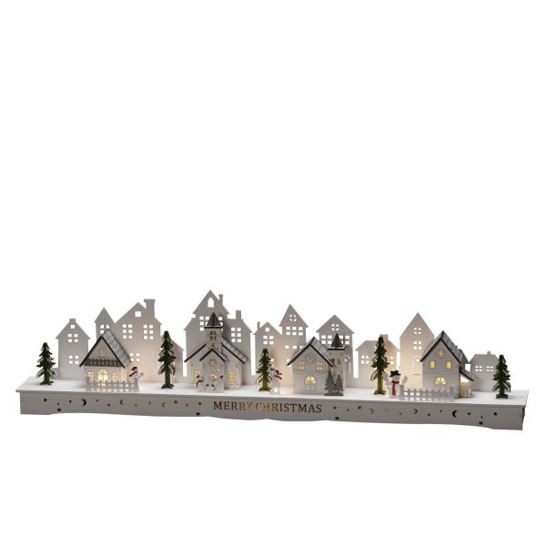 Silhuetlampe Konstsmide 3264-210 hus af træ 