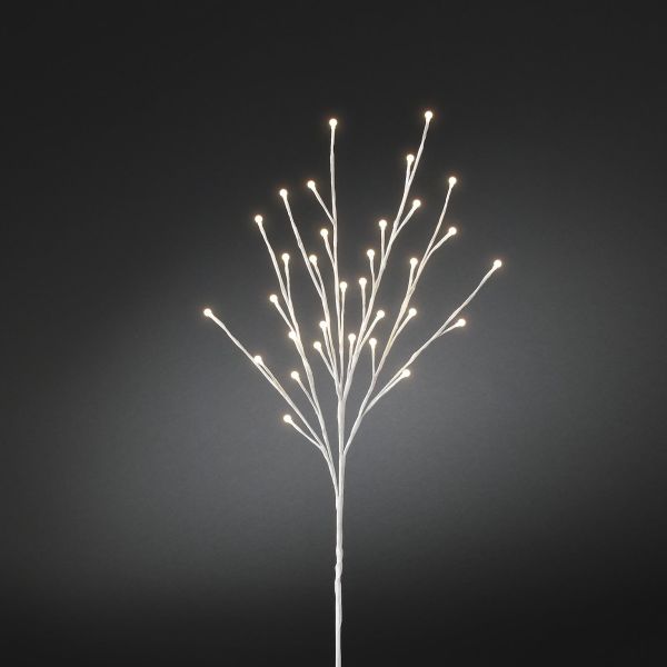 LED-lys Konstsmide 3368-100 kvist, stødig ildflue, 100 cm Hvit