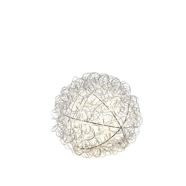 Dekorationsboll Konstsmide 3514-303 silver, varmvit 25 cm