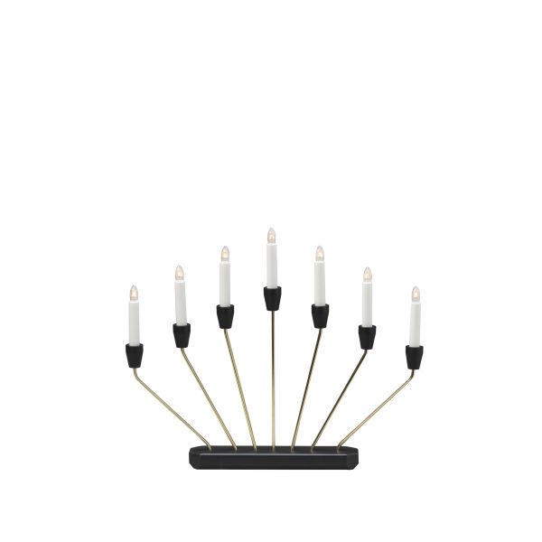 Elektrisk lysestake Konstsmide 3539-870TR messingbelagt 