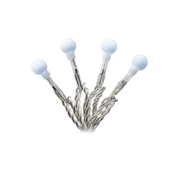 Lysslynge Konstsmide 3691-203 cherry, transparent kabel, 6,32 m Eggehvite