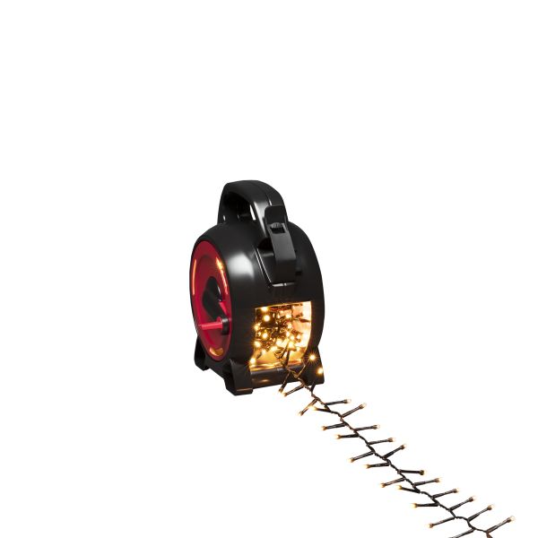 Kabeltrommel Konstsmide 3842-800 amber klynge, svart kabel 4,38 m