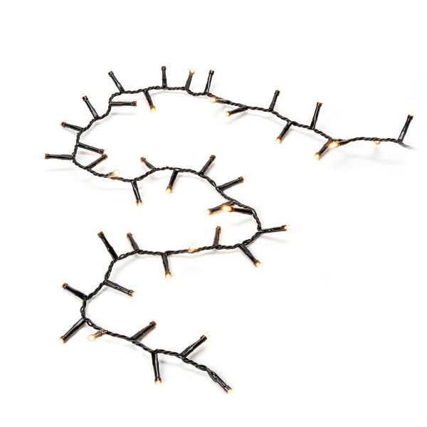 Valosarja Konstsmide 3868-800 cluster, amber, musta johto 13,18 m
