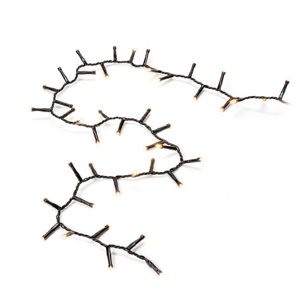 Lysslynge Konstsmide 3869-800 klynge, rav, svart kabel 17,58 m