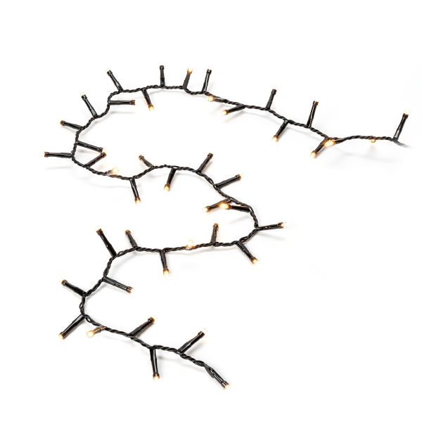 Lysslynge Konstsmide 3870-800 klynge, rav, svart kabel 21,98 m