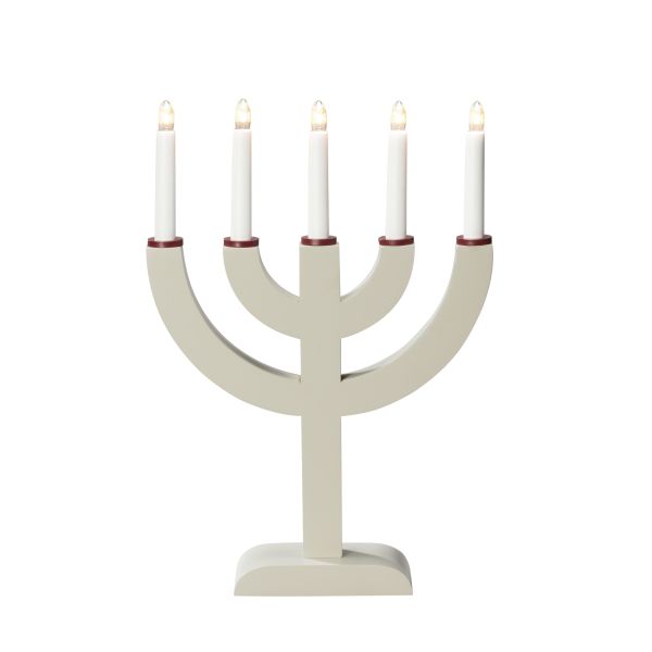 Elektrisk adventslysestake Konstsmide 3936-957 5 kynttilää Beige