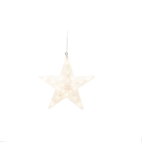 Dekorasjonsbelysning Konstsmide 4483-103 stjerne, akryl, 40 cm, 40 LED 